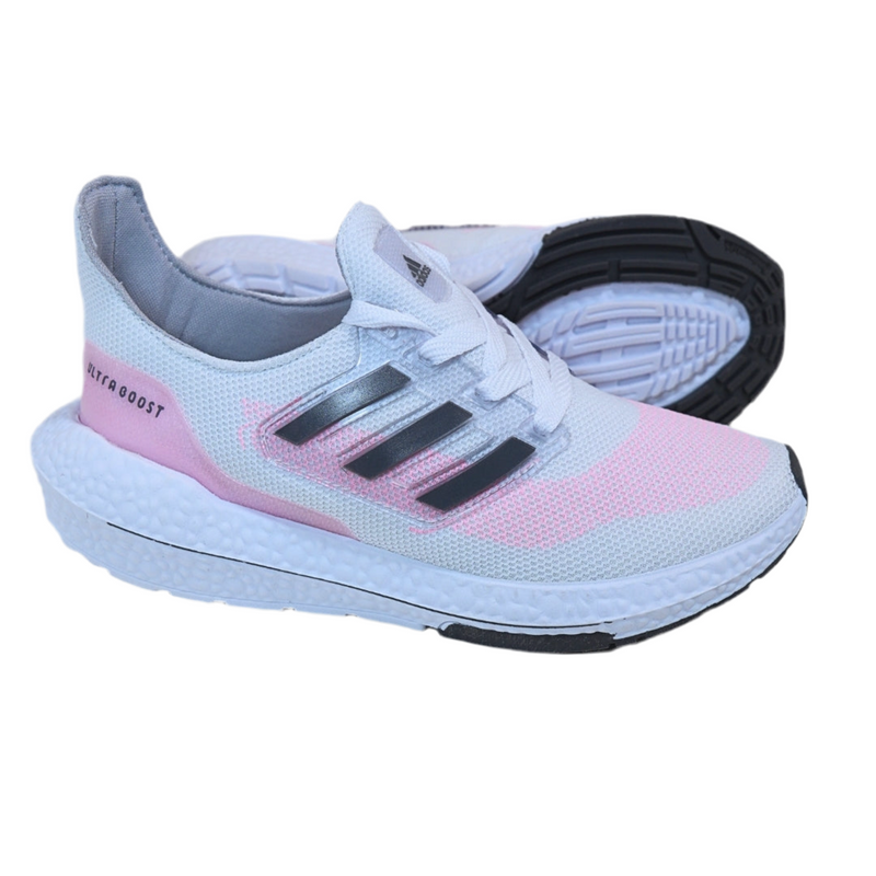 Ultra Boost Branco e Rosa